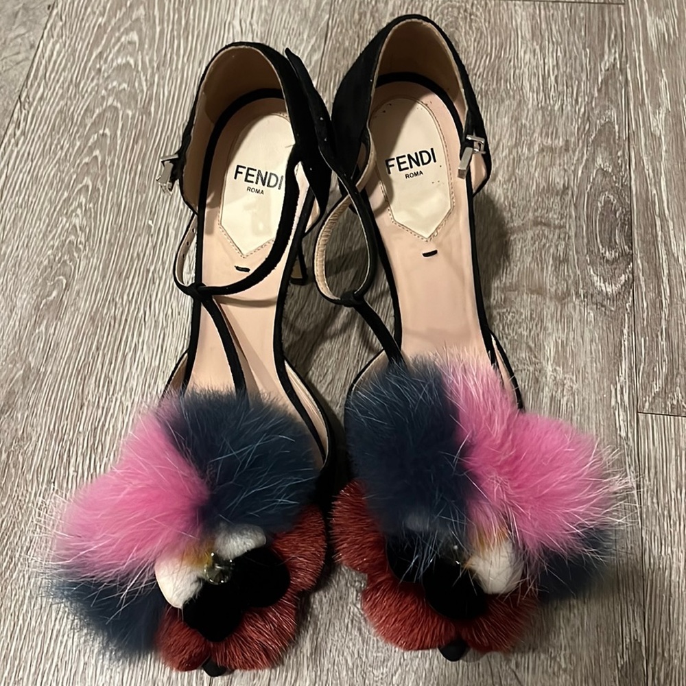Mink fendi shoes